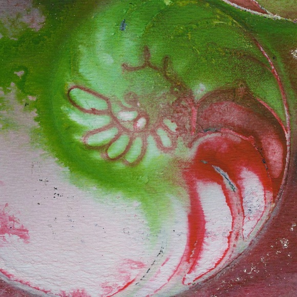 Original Nautilus Shell Watercolor Painting in Acid Free mat Nautilus Shell 930 - Picture 1 of 3